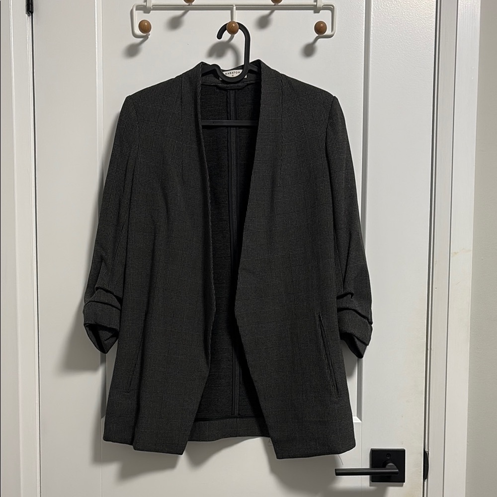 Babaton Power Blazer (Houndstooth Grey) Size 0